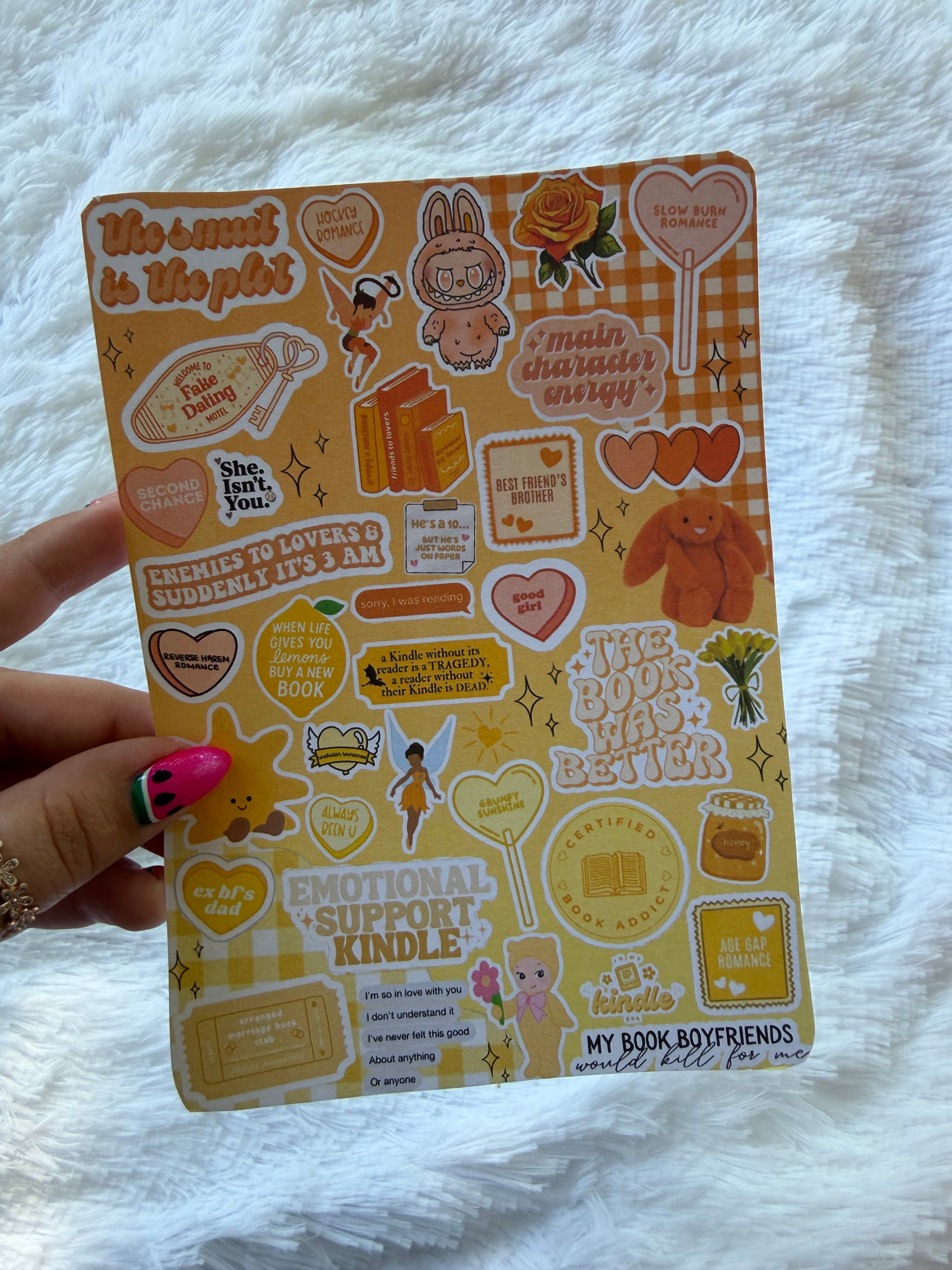 Orange & Yellow Bookish Trinkets Inspired Insert