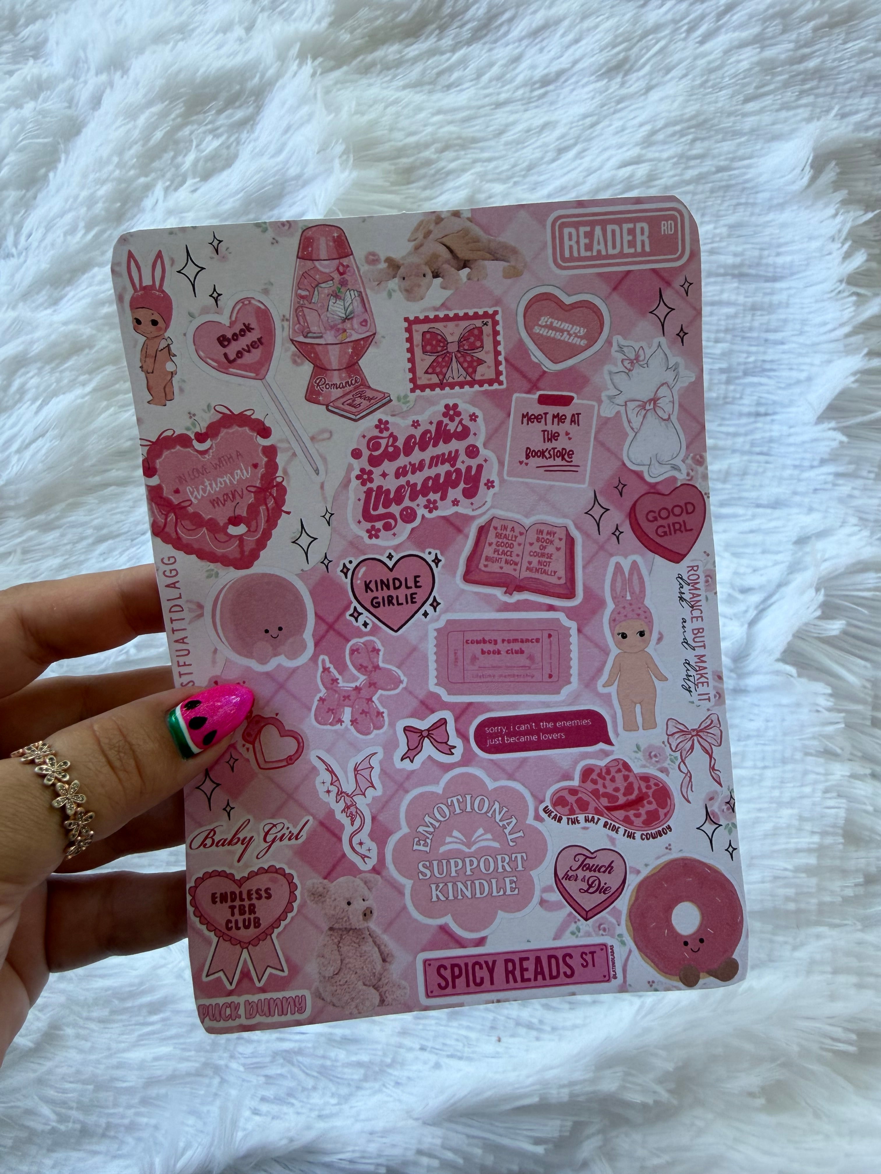 Pink Bookish Trinkets Inspired Insert