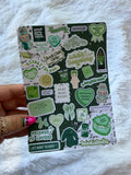 Green Bookish Trinkets Inspired Insert
