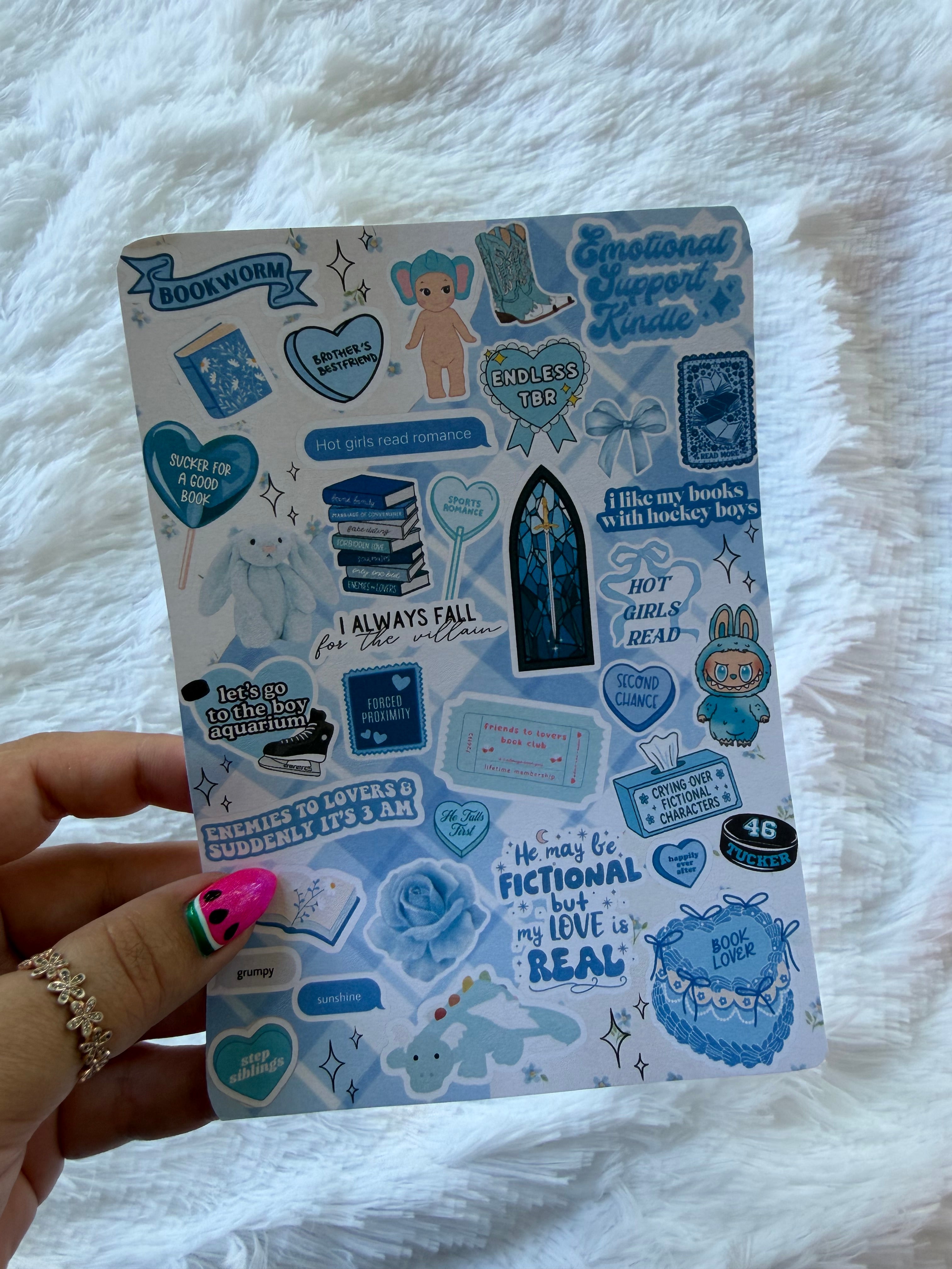 Blue Bookish Trinkets Inspired Insert