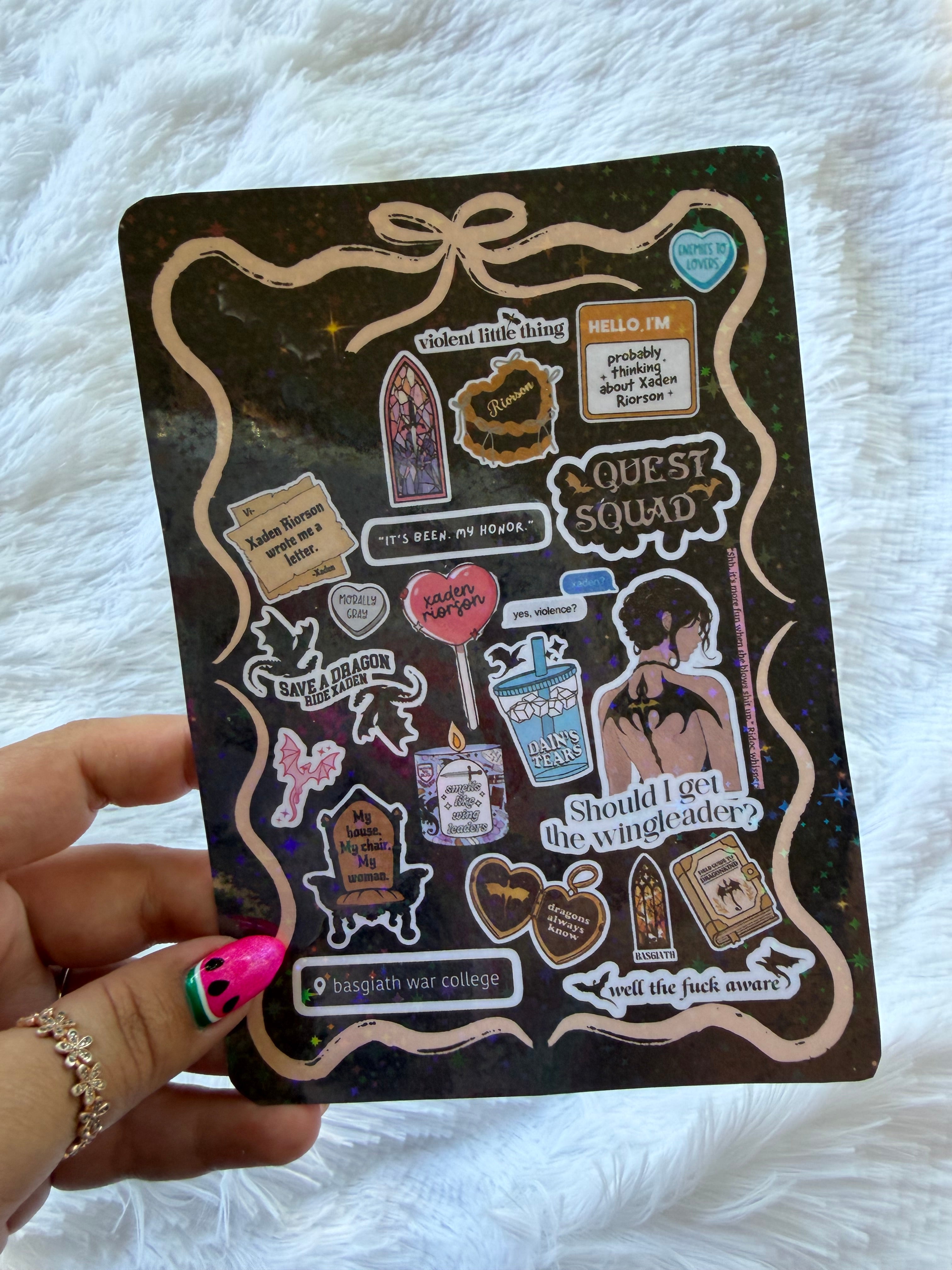 Fourth Wing Coquette Inspired Insert