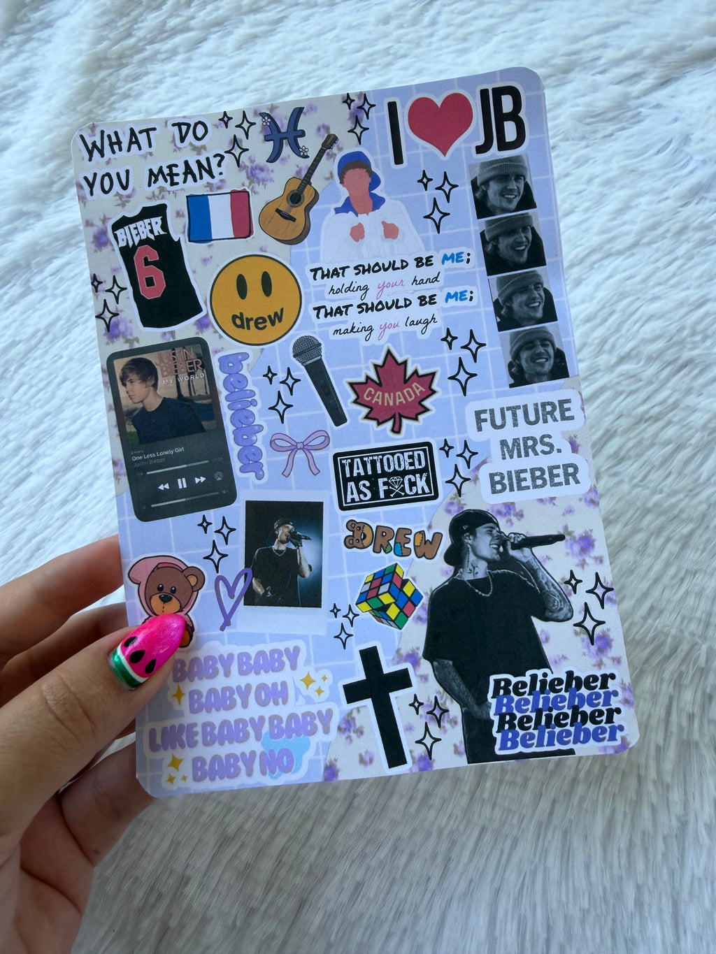 Justin Bieber Inspired Insert